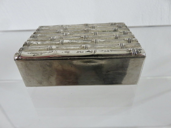 Image 1 of Boite À Cigarettes Maria Pergay, Décor Bambou, France, 1970