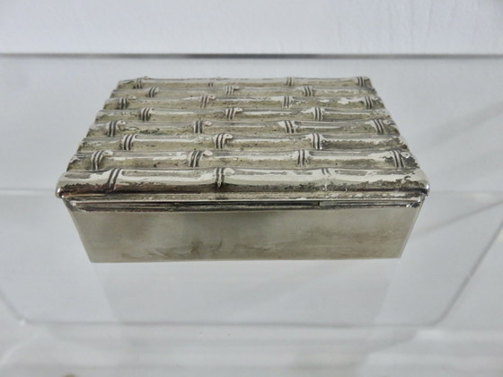 Image 1 of Boite À Cigarettes Maria Pergay, Décor Bambou, France, 1970