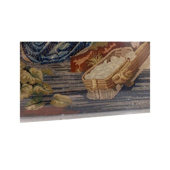 Image 1 of Tapis vintage représentant une scène orientaliste, France 1880