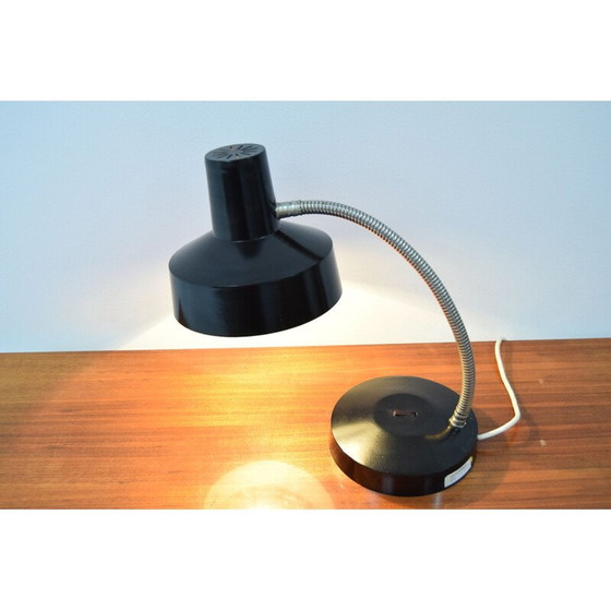 Image 1 of Lampe de table vintage en bakélite et chrome, Tchécoslovaquie 1950