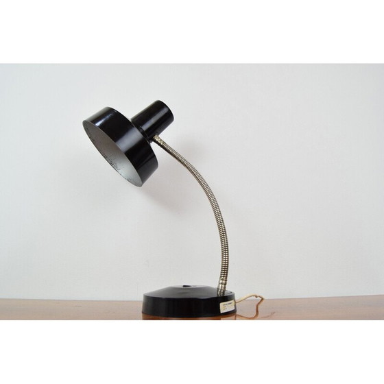 Image 1 of Lampe de table vintage en bakélite et chrome, Tchécoslovaquie 1950