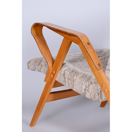 Image 1 of Paire de fauteuils en bois de hêtre du Mid Century par Tatra Pravenec, Tchécoslovaquie années 1950