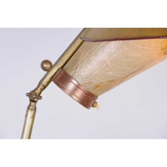 Image 1 of Lampadaire italien vintage en laiton, 1950
