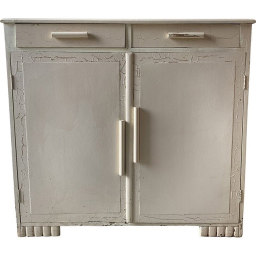 Buffet vintage à pieds d'éléphant en bois