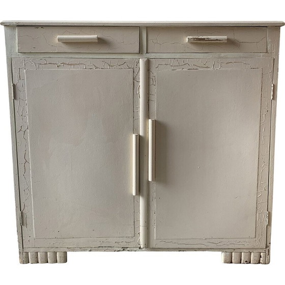 Image 1 of Buffet vintage à pieds d'éléphant en bois