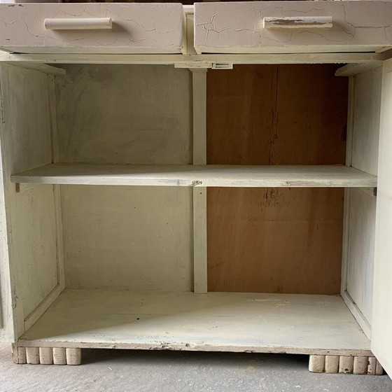 Image 1 of Buffet vintage à pieds d'éléphant en bois