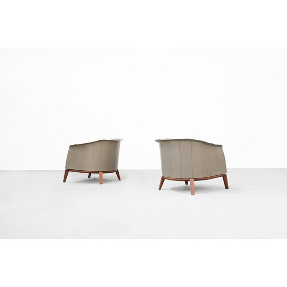 Image 1 of Paire de fauteuils vintage par Umberto Asnago pour Giorgetti, Italie