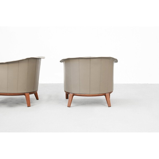 Image 1 of Paire de fauteuils vintage par Umberto Asnago pour Giorgetti, Italie