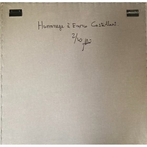 Image 1 of Peinture vintage "White Tension" par Elio Spilotros, 2015