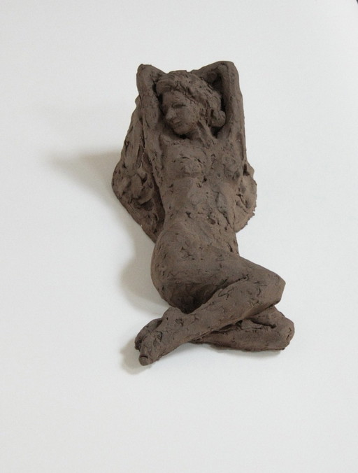 Sculpture en terre cuite - Femme nue - Yolande Ide (1931)