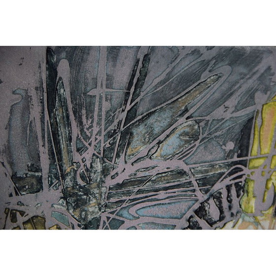 Image 1 of Impression sur papier Arches vintage de la série Atelier 17 de Lawrence Heyman Fertilization III, 1960