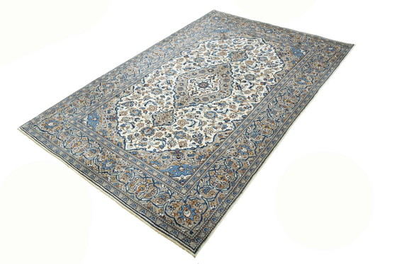 Image 1 of Tapis d'Orient Keshan liège noué à la main - 303 X 200 cm