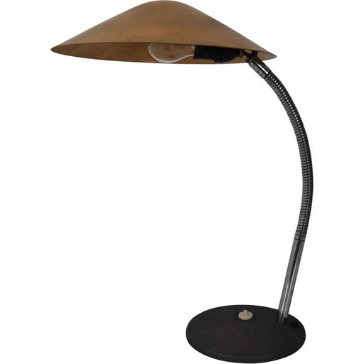 Lampe industrielle vintage réglable en métal laqué par Instala Děčín, Tchécoslovaquie 1960.