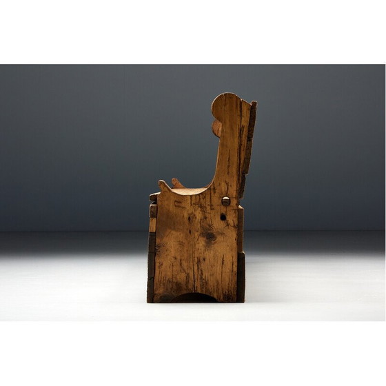 Image 1 of Banc vintage 3 places en bois de Haute-Savoie, France