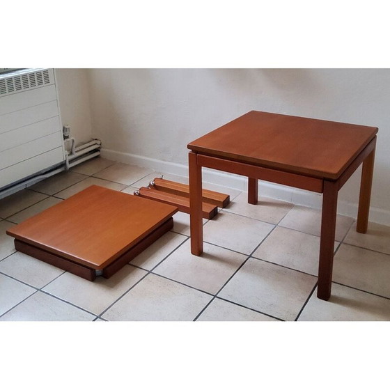 Image 1 of Paire de tables basses vintage par Brodrene Andersen, Danemark 1960