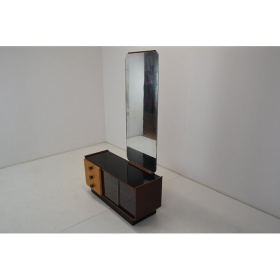 Image 1 of Coiffeuse vintage en bois, Tchécoslovaquie 1950