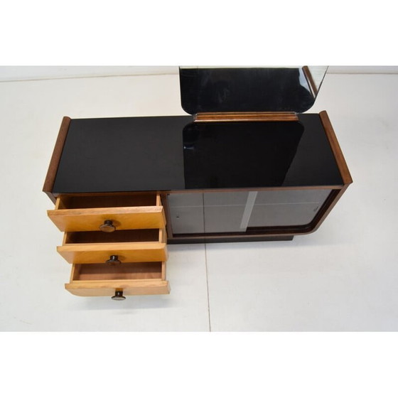 Image 1 of Coiffeuse vintage en bois, Tchécoslovaquie 1950