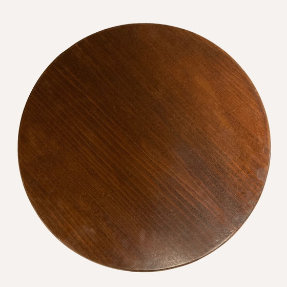 Image 1 of Table d'appoint moderniste en bambou et chêne, 1970S