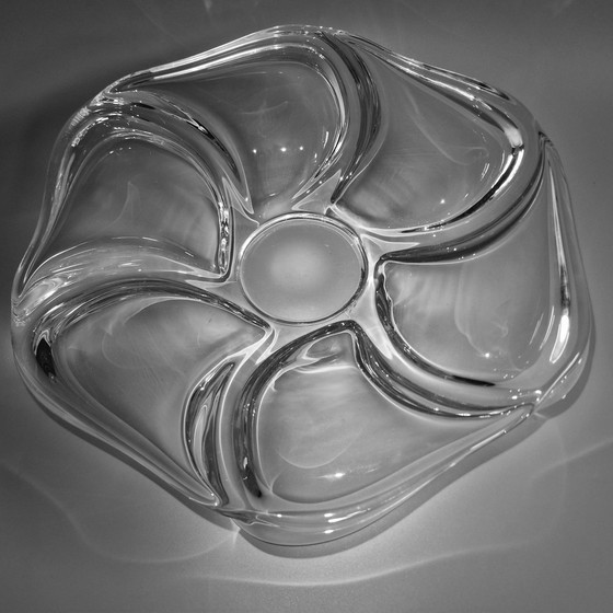 Image 1 of Grande Coupe Vintage • Cristal • Ateliers De Vannes-Le-Châtel • 1970