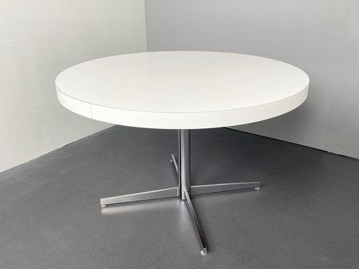 Table de salle à manger blanche extensible jusqu'à 358Cm, Allemagne, 70Er