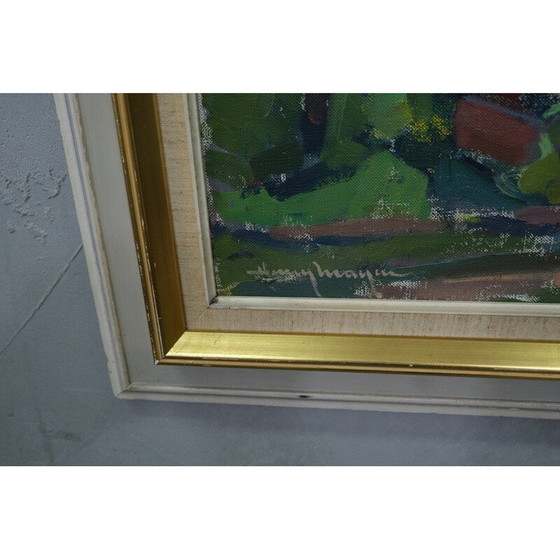 Image 1 of Peinture à l'huile moderne sur toile de Henry Mayne, Suède 1960