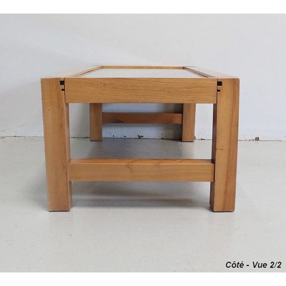 Image 1 of Table basse modulaire vintage en frêne massif, 1970
