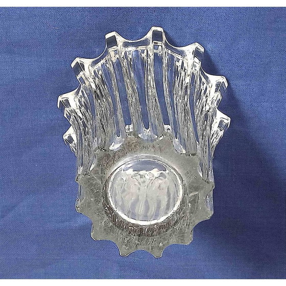 Image 1 of Vase vintage en verre moulé Art Déco par Pierre D'Avesn