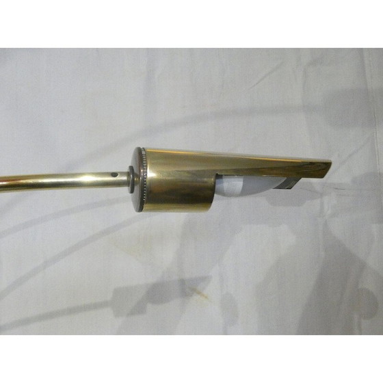 Image 1 of Lampadaire vintage Arco en laiton massif et marbre de Carrare à 6 branches, Italie 1970