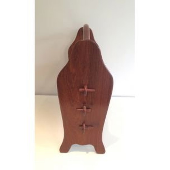Image 1 of Porte-revues vintage en teck Scandinave 1970