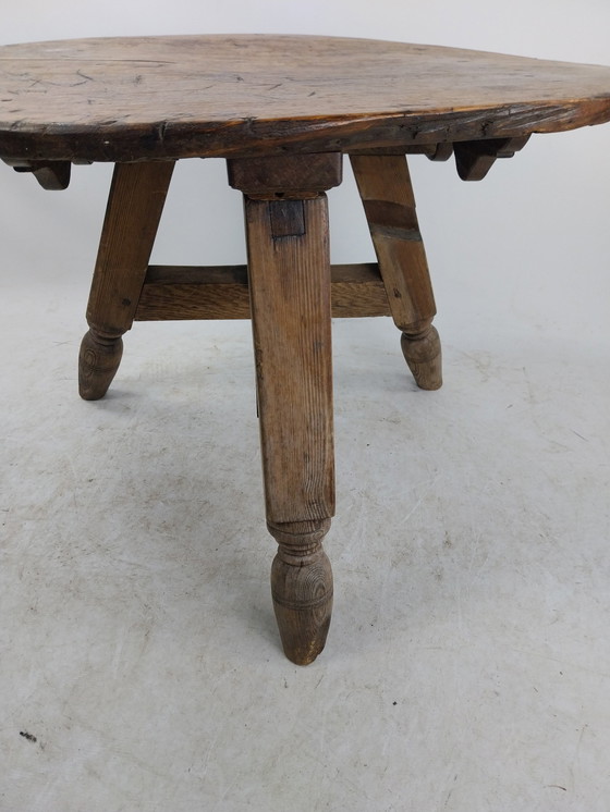 Image 1 of 1 X Table basse pliante norvégienne ancienne. 1880'S