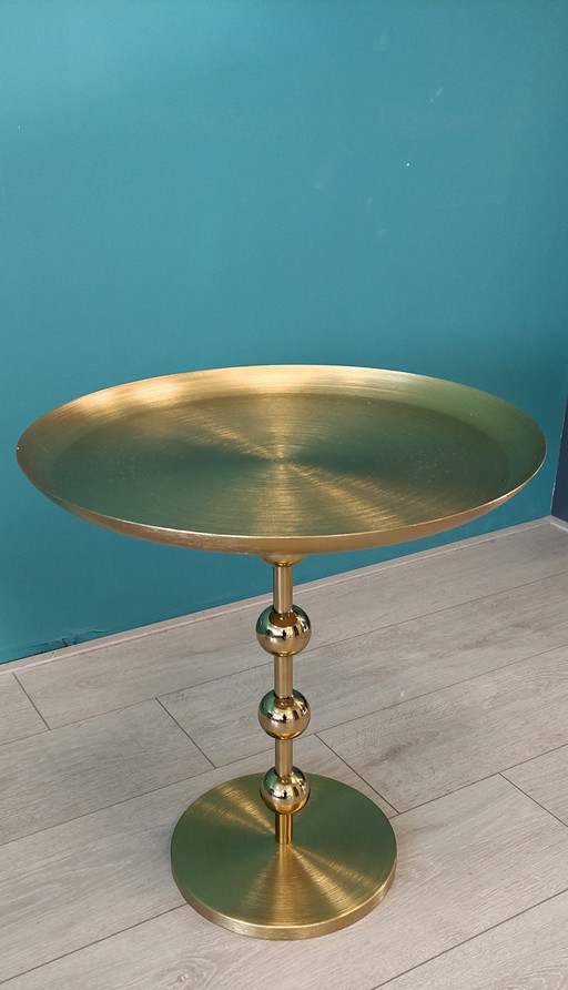 Table d'appoint en métal Glamour