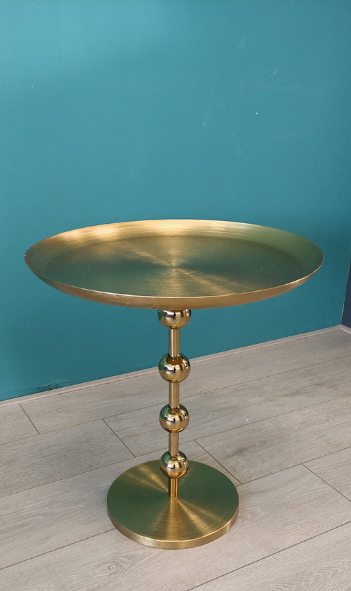 Table d'appoint en métal Glamour