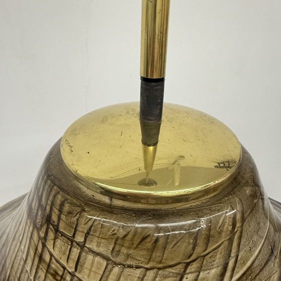 Image 1 of Lampe suspendue Mid Century Design Lucide avec détails en laiton 1970S