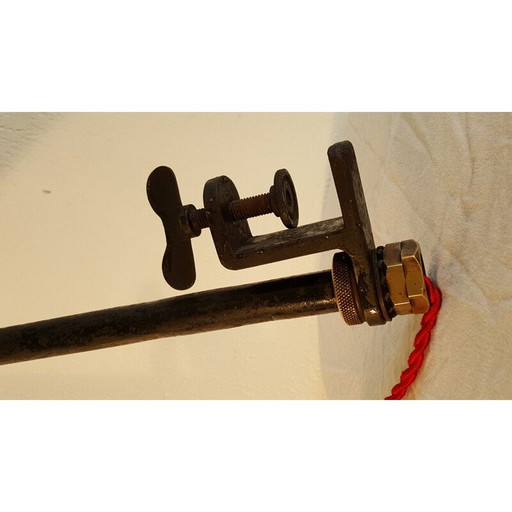 Lampe industrielle en métal - années 1950