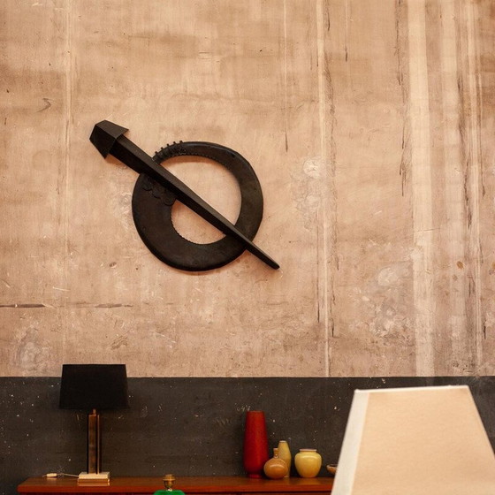 Image 1 of Pièce murale vintage en laiton Art Déco, 1920