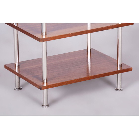 Image 1 of Etagère vintage Bauhaus en acier chromé, Allemagne 1940