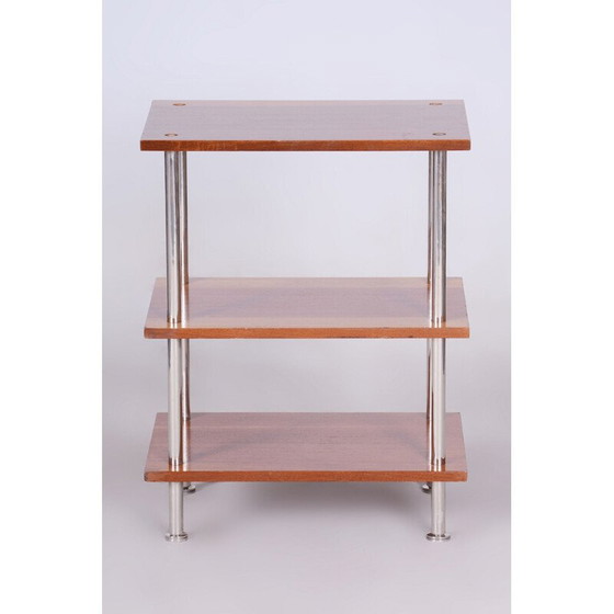 Image 1 of Etagère vintage Bauhaus en acier chromé, Allemagne 1940