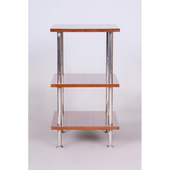 Image 1 of Etagère vintage Bauhaus en acier chromé, Allemagne 1940