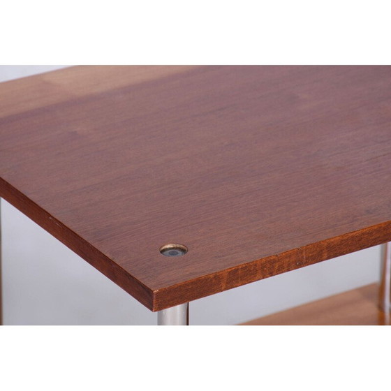 Image 1 of Etagère vintage Bauhaus en acier chromé, Allemagne 1940