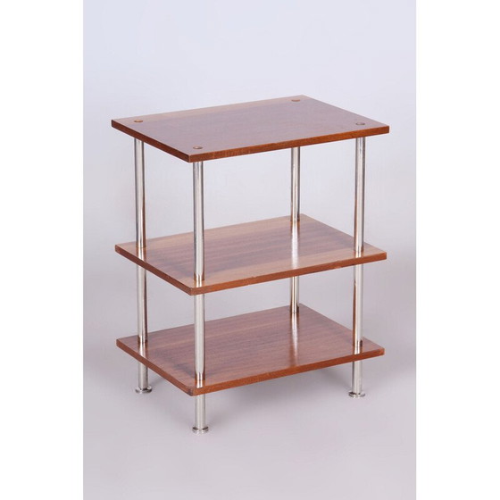 Image 1 of Etagère vintage Bauhaus en acier chromé, Allemagne 1940