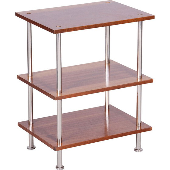 Image 1 of Etagère vintage Bauhaus en acier chromé, Allemagne 1940