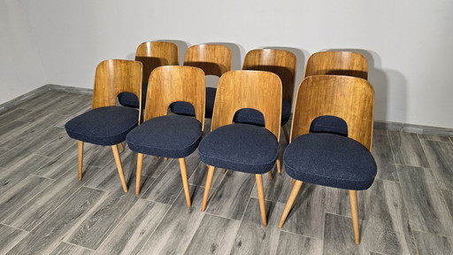 Chaises de salle à manger par Oswald Haerdtl, 1950, Ensemble de 8