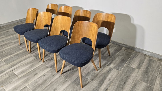 Image 1 of Chaises de salle à manger par Oswald Haerdtl, 1950, Ensemble de 8