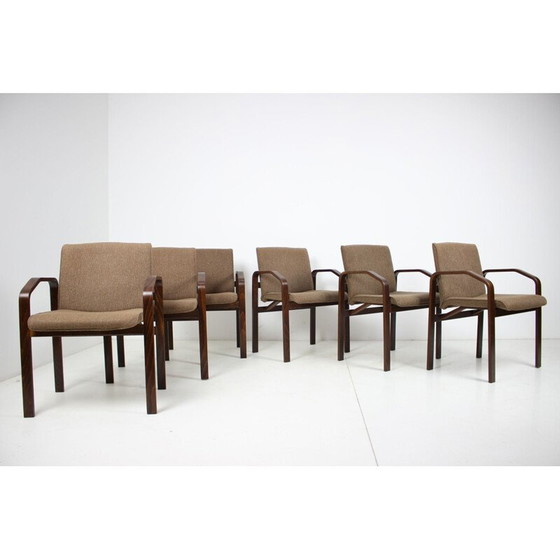 Image 1 of Ensemble de 6 chaises longues vintage par Národní podnik Holešov pour Ton, Tchécoslovaquie 1993