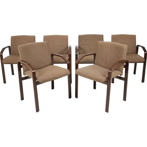 Image 1 of Ensemble de 6 chaises longues vintage par Národní podnik Holešov pour Ton, Tchécoslovaquie 1993