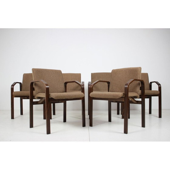 Image 1 of Ensemble de 6 chaises longues vintage par Národní podnik Holešov pour Ton, Tchécoslovaquie 1993