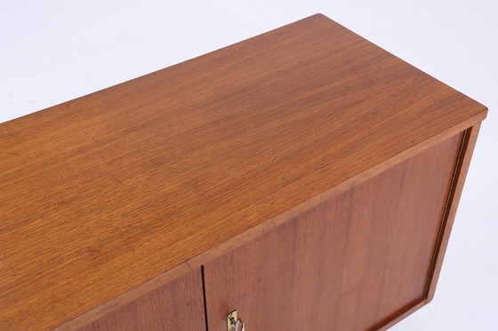 Image 1 of Vintage Sideboard années 60 | Mid Century tiroirs buffet noyer teck bois de rangement