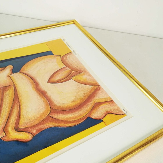 Image 1 of Lithographie vintage d'Allan Schmidt, Danemark 1971