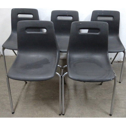 Ensemble de 5 chaises vintage par Katwijk, Pays-Bas 1975-1999