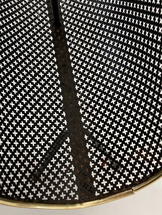 Image 1 of Porte-Revues • Métal Perforé • Laiton • Attribution Mathieu Matégot • 1950